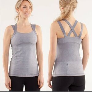 Lululemon Luxtreme Chaturanga Tank w Built in Bra Double Straps. Like new.